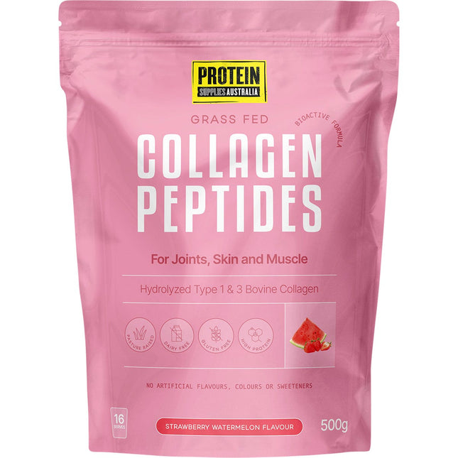 Protein Supplies Australia - Collagen Peptides Strawberry Watermelon - 500g