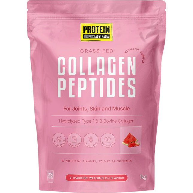 Protein Supplies Australia - Collagen Peptides Strawberry Watermelon - 1kg