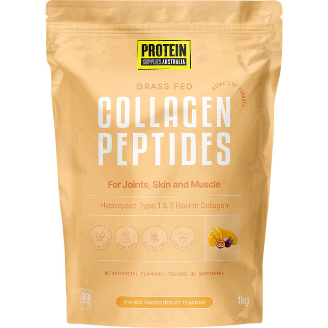Protein Supplies Australia - Collagen Peptides Mango Passionfruit - 1kg