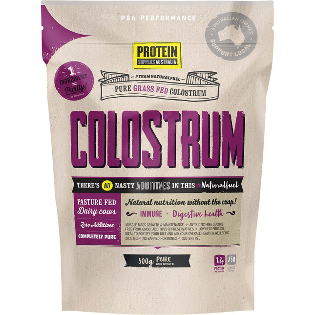 Protein Supplies Australia - Colostrum Grass Fed Unflavoured - 500g