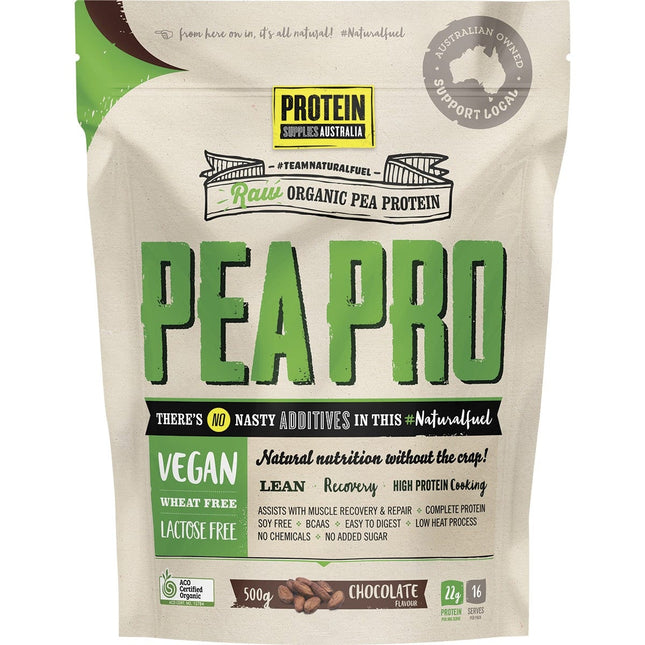 Protein Supplies Australia - PeaPro Raw Pea Protein Chocolate