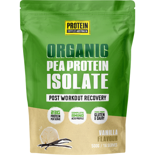 Protein Supplies Australia Pea Protein Isolate Vanilla 500g