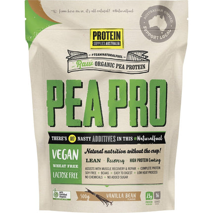 Protein Supplies Australia - PeaPro Raw Pea Protein Vanilla Bean