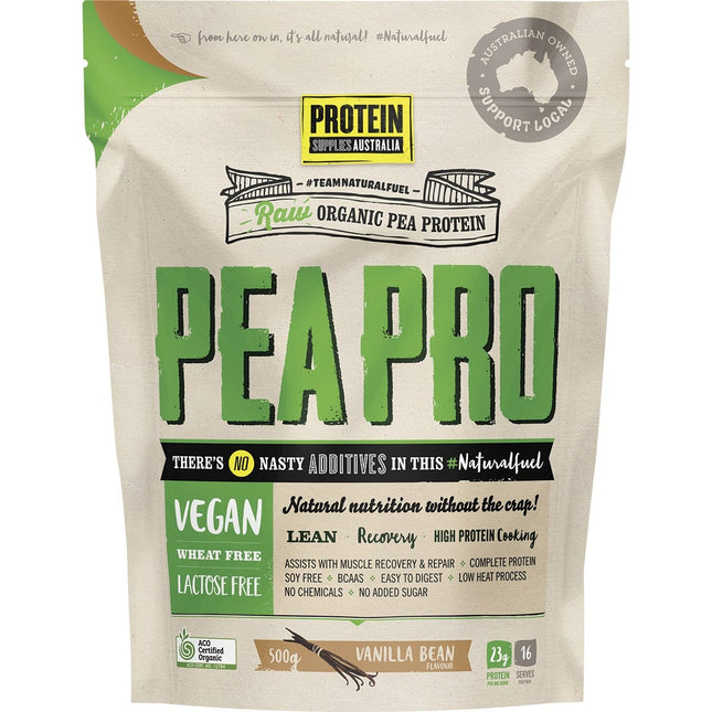 Protein Supplies Australia - PeaPro Raw Pea Protein Vanilla Bean