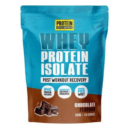 PROTEIN SUPPLIES AUSTRALIA - WPI WHEY PROTEIN ISOLATE CHOCOLATE 500G