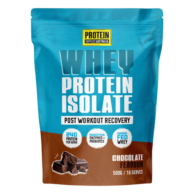 PROTEIN SUPPLIES AUSTRALIA - WPI WHEY PROTEIN ISOLATE CHOCOLATE 500G