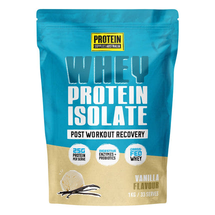 Protein Supplies Australia - WPI Whey Protein Isolate Vanilla - 1kg