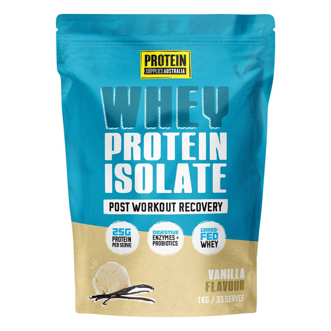 Protein Supplies Australia - WPI Whey Protein Isolate Vanilla - 1kg