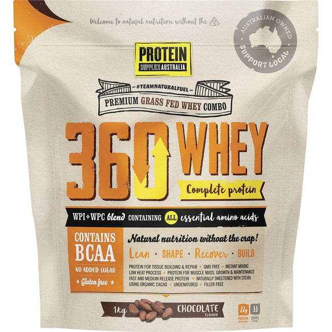 Protein Supplies Australia - 360Whey Chocolate WPI+WPC Combo