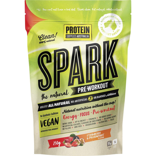 Protein Supplies Australia - Spark Natural Pre-workout Strawberry Passionfruit