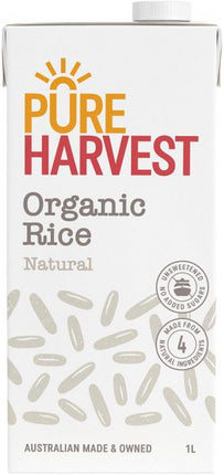 PURE HARVEST ORGANIC RICE NATURAL MILK G/F 1L