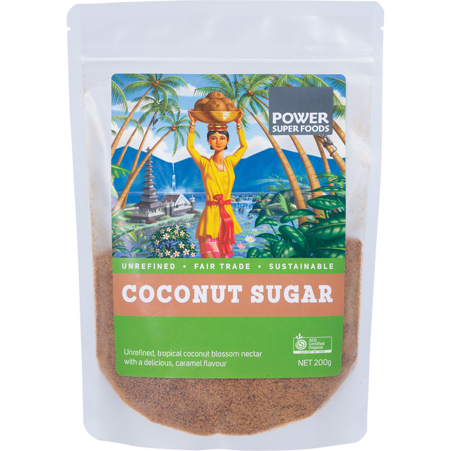 Power Super Foods Certified Organic Coconut Sugar 200g