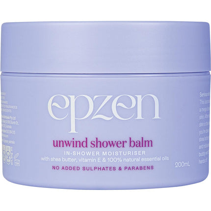EPZEN Unwind Shower Balm In-shower Moisturiser 200ml | Face Moisturiser