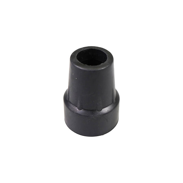 Crutch Tip Black Rubber [22Mm] [Single]