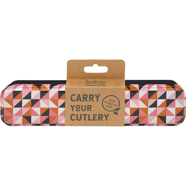 RETROKITCHEN Geometric Stainless Steel Cutlery Set | Hair Spray
