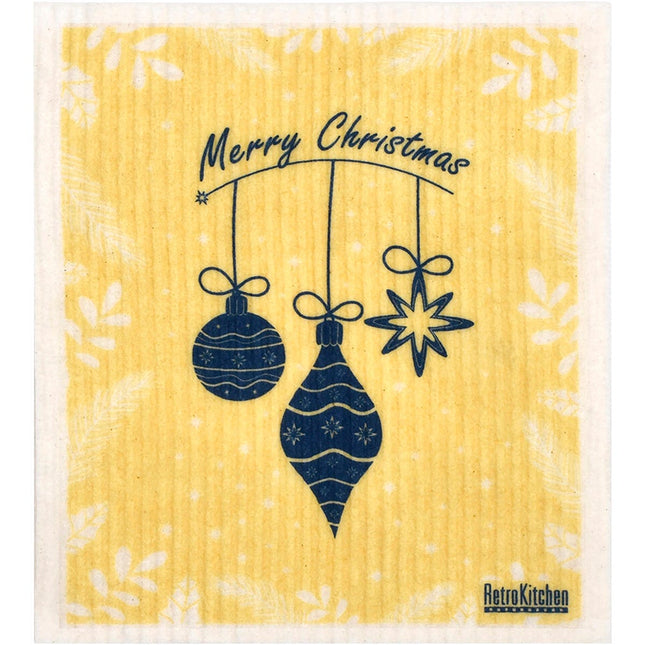 100% COMPOSTABLE SPONGE CLOTH CHRISTMAS BAUBLES 1