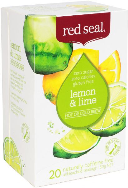RED SEAL (HOT & COLD BREW) LEMON & LIME X 20 TEA BAGS