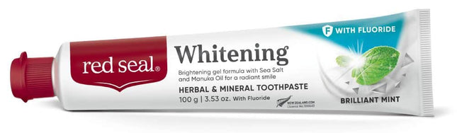 RED SEAL WHITENING W/FLUORIDE BRILLIANT MINT TOOTHPASTE 100G