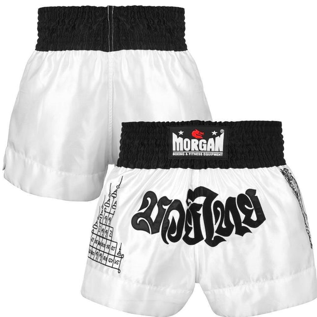 MORGAN V2 WHITE TIGER MUAY THAI SHORTS