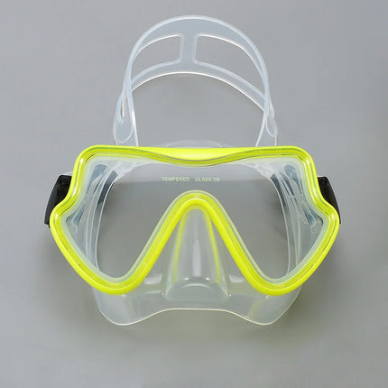 Diving Mask  Anti-Fog, HD, Tempered Glass, Silicone Skirt, with Nose Cover.
