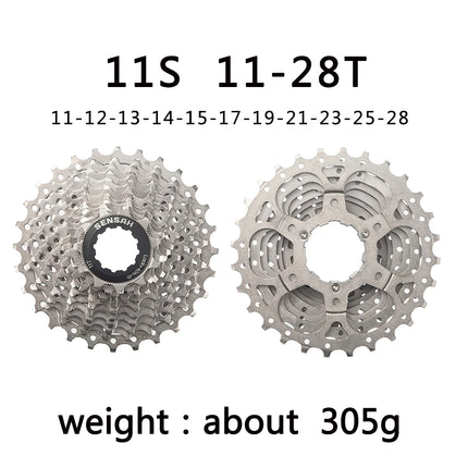 SENSAH Road Bike Cassette for 8/9/10/11 Speed, Compatible with HG Hub