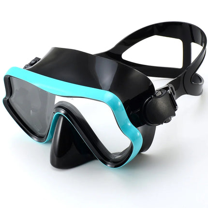 Diving Mask  Anti-Fog, HD, Tempered Glass, Silicone Skirt, with Nose Cover.