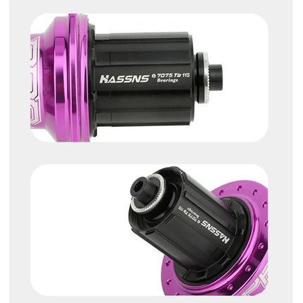 HASSNS PRO7 MTB Rear Hub 32/36 Holes Bearing Freehub with Quick Release, 6 Pawl, 7-12 Speed