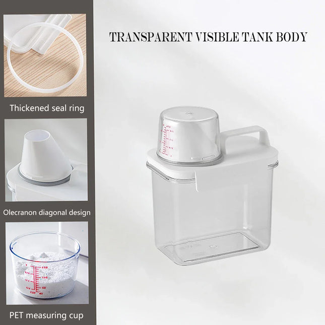 2300ml Airtight Laundry Detergent Storage Container