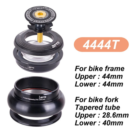 ZTTO MTB Road Bicycle Headset CNC 1 1/8"-1 1/2" Tapered 28.6 Fork Bearing