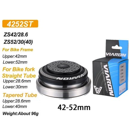 MTB Road Bike Internal Thread-less Headset SEMI-INTEGRATED CNC Headset 1 1/8"-1 1/2" Sealed Bearing Straight Tapered Fork Headset