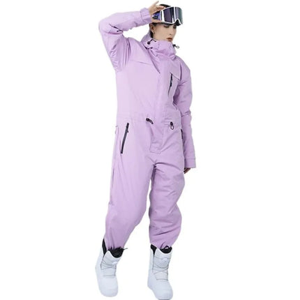 Ski Suit Cold-Proof Men's and Women's One-Piece Outdoor Waterproof Windproof Snowboarding Suit горнолыжный костюм мужской