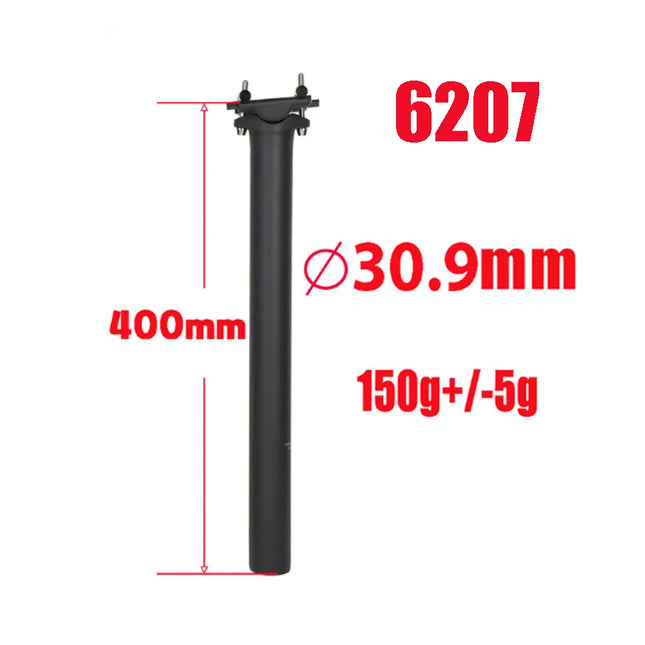 T800 Carbon Fiber Bicycle Seat Post - 27.2/31.6mm, 300/350/400mm, 125g with Titanium Screws