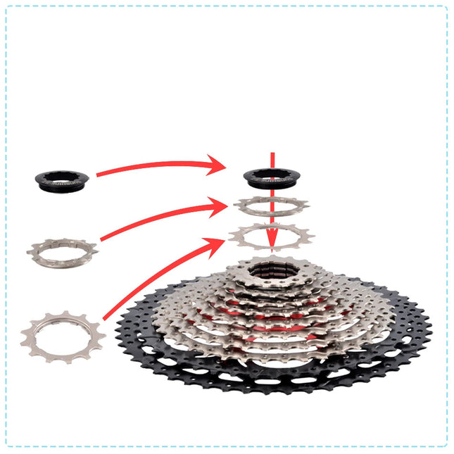 SUNSHINE Bicycle Cassette Freewheel Sprocket HG Structure for SHIMANO/SRAM