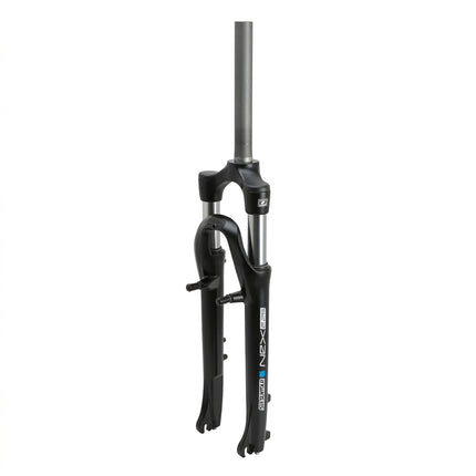SR Suntour SUSPENSION FORK 700C travel 75mm, O.L.D.9-100mm, for V Brake & Disc Brake, stem 1-1/8", coil spring w/preload adjuster, BLACK....