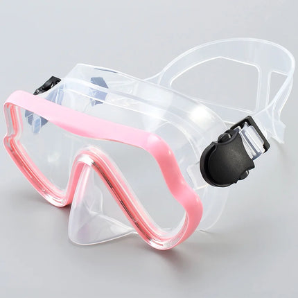 Diving Mask  Anti-Fog, HD, Tempered Glass, Silicone Skirt, with Nose Cover.