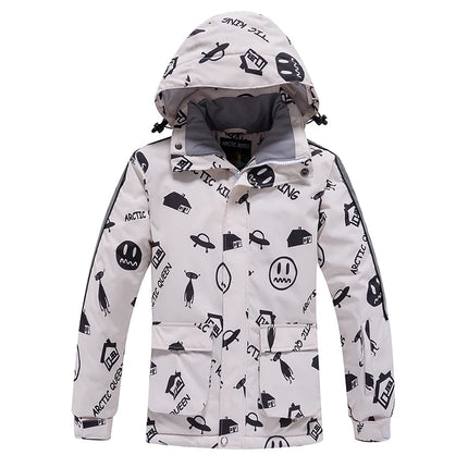 Fashion, Children's Snow Suit, Snowboard Clothing Sets, Outdoor Wear, Ski Coat and Strap Pant, Kids Costumes, Boy‘s and Girl's