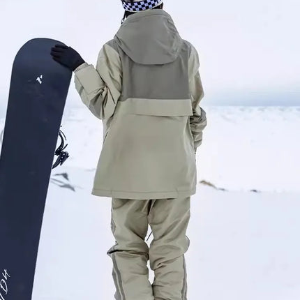 Kufun Ski Wear Snowboard Adult Men Woman Waterproof Snow Suit Hoodies Coat Pants Winter Outdoor Oversize Jacket Purple Warm Blue