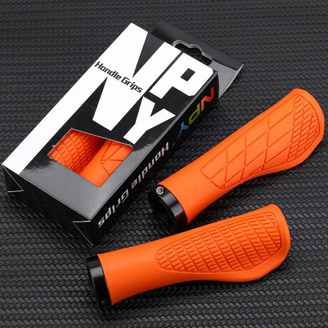 MTB Rubber Lock-On Bicycle Grips  Shockproof & Anti-Slip