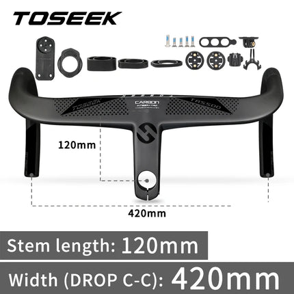 TOSEEK T800 Carbon Integrated Road Handlebar