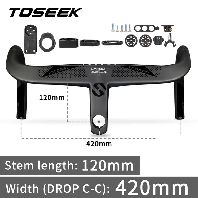 TOSEEK T800 Carbon Integrated Road Handlebar