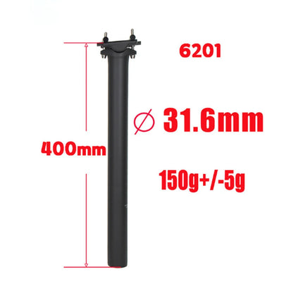 T800 Carbon Fiber Bicycle Seat Post - 27.2/31.6mm, 300/350/400mm, 125g with Titanium Screws