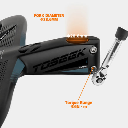 TOSEEK T800 Carbon Integrated Road Handlebar