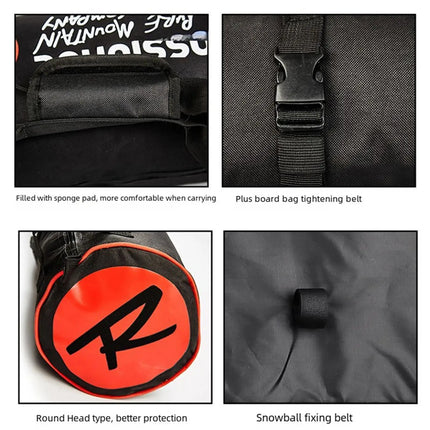 Ski Equipment Storage Bag Wear Resistant Portable Water Resistant Ski Case Hand Bag for Skiing Winter Sports Travel Snowboarding