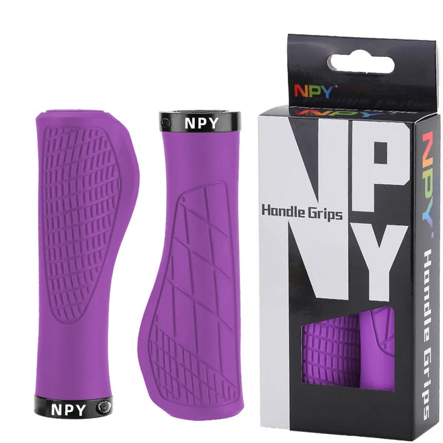 Lock-On MTB Bicycle Handlebar Grips  Soft Rubber, Non-Slip