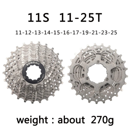 SENSAH Road Bike Cassette for 8/9/10/11 Speed, Compatible with HG Hub
