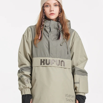 Kufun Ski Wear Snowboard Adult Men Woman Waterproof Snow Suit Hoodies Coat Pants Winter Outdoor Oversize Jacket Purple Warm Blue
