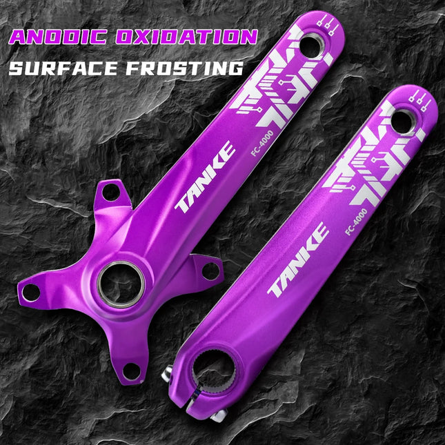 TANKE 170mm MTB Crankset, 104 BCD, Narrow/Wide Chainring, Square Hole