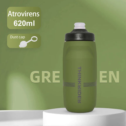 ThinkRider Bicycle Water Bottle  Large Capacity, Plastic, Portable, for MTB & Road Cycling