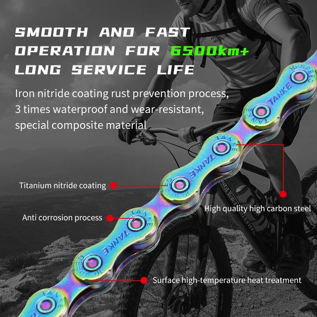 TANKE S8-S12 Speed Bike Chain  116/126 Links