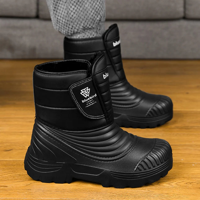 New men winter snow boots thickened waterproof windproof and warm boots with fur negative 40 degree cold-resistant large size 49